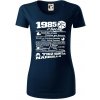1985 v kocke - Dámske tričko z organickej bavlny Origin (GOTS) - 2XL ( Tmavomodrá (takmer čierna) ) 1985 v kocke - Dámske tričko z organickej bavlny Origin (GOTS) - 2XL ( Tmavomodrá (takmer čierna) )
