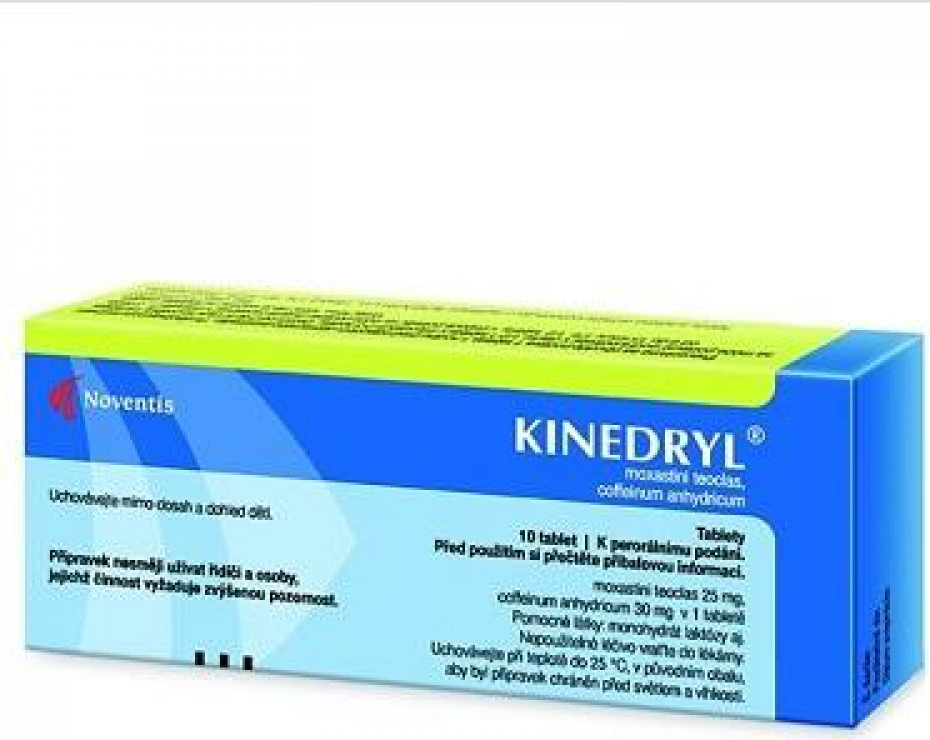 Kinedryl tbl. 10 x 25 mg / 30 mg