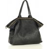 MARCO MAZZINI Čierna veľká kožená shopper taška MARCO MAZZINI Čierna veľká kožená shopper taška