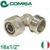 COMISA PEX šróbovacie koleno na závit 16x1/2 COMISA PEX šróbovacie koleno na závit 16x1/2