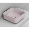 Ceramica Dolomite Noemi umývadlo 40x40 cm štvorec pultové umývadlo ružová matná D311765 Ceramica Dolomite Noemi umývadlo 40x40 cm štvorec pultové umývadlo ružová matná D311765
