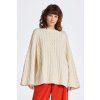 SVETER GANT OVERSIZED CABLE KNIT C-NECK CREAM SVETER GANT OVERSIZED CABLE KNIT C-NECK CREAM