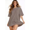 DÁMSKE TRIČKO OVERSIZE T-SHIRT BAVLNA VOĽNÉ KRÁTKE MINI ŠATY XL DÁMSKE TRIČKO OVERSIZE T-SHIRT BAVLNA VOĽNÉ KRÁTKE MINI ŠATY XL