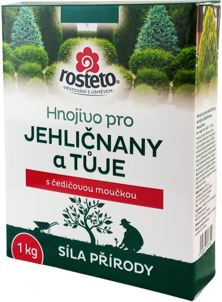 Rosteto Hnojivo s čadičovou múčkou - ihličnany a tuje 1 kg