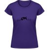 Akciové Dámske Tričko Soft-Style Gildan - Heart beat - pes a mačka - Purple - XL - Dámske Akciové Dámske Tričko Soft-Style Gildan - Heart beat - pes a mačka - Purple - XL - Dámske