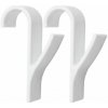Textilomanie Súprava 2 háčikov na kúpeľňový radiátor SEZA, biele Textilomanie Súprava 2 háčikov na kúpeľňový radiátor SEZA, biele