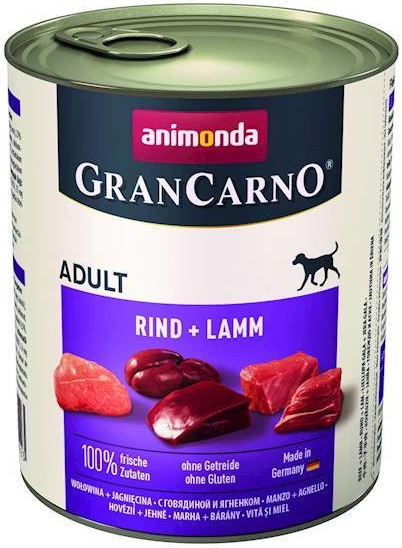 Animonda GranCarno dog cons. hovädzie jahňacie 0,8 kg