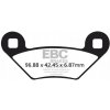 Brzdové platničky EBC FA475TT Brzdové platničky EBC FA475TT
