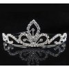 B-TOP Slávnostná postriebrená korunka do vlasov s kryštálmi Flower B-TOP Slávnostná postriebrená korunka do vlasov s kryštálmi Flower
