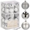 SPRINGOS Vianočné gule 30 ks strieborné 3 cm CA0010 SPRINGOS Vianočné gule 30 ks strieborné 3 cm CA0010