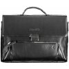Luxusná čierna kožená aktovka Piquadro s držiakom na notebook 15,6 Luxusná čierna kožená aktovka Piquadro s držiakom na notebook 15,6