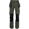 Pracovné nohavice EREBOS zeleno/čierne, 56 Pracovné nohavice EREBOS zeleno/čierne, 56