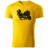 T-ričko BMW K 1600 GTL pánske tričko Farba trička: Žltá, Veľkosť: M T-ričko BMW K 1600 GTL pánske tričko Farba trička: Žltá, Veľkosť: M