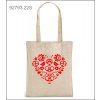 Taška Bavlna 140g Ľudový motív srdce