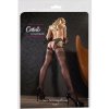 Cottelli LEGWEAR Sexy černé punčochy s otvory a krajkou Cottelli LEGWEAR Sexy černé punčochy s otvory a krajkou