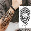 REBELULU Vodeodolné dočasné tetovačky pre ženy Fejkové tetovanie Dočasné tetovanie Lev Lion Koruna Tattoo Sticker Waterproof Tattoo Body Art Arm Fake Tattoo Men Women REBELULU Vodeodolné dočasné tetovačky pre ženy Fejkové tetovanie Dočasné tetovanie Lev Lion Koruna Tattoo Sticker Waterproof Tattoo Body Art Arm Fake Tattoo Men Women
