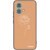 Picasee silikónový čierny obal pre Motorola Edge 40 Neo - Peonies Picasee silikónový čierny obal pre Motorola Edge 40 Neo - Peonies