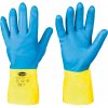 PRAPOR KENORA / Latexové rukavice na bavlnenom podklade - modrá/žltá 8 PRAPOR KENORA / Latexové rukavice na bavlnenom podklade - modrá/žltá 8