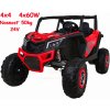 JOKO Elektrické Autíčko Buggy 24V UTV-MX 4x60W 4x4, penové kolesá, Dvojmiestne kožené sedadlo, nosnosť 50kg, červené JOKO Elektrické Autíčko Buggy 24V UTV-MX 4x60W 4x4, penové kolesá, Dvojmiestne kožené sedadlo, nosnosť 50kg, červené