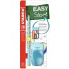 Školský set pre ľavákov - ceruzka STABILO EASYgraph v modrej farbe + guma a strúhadlo Školský set pre ľavákov - ceruzka STABILO EASYgraph v modrej farbe + guma a strúhadlo