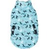Nobleza trojvrstvová vesta pre psy a mačky so psím vzorom Modrá S Nobleza trojvrstvová vesta pre psy a mačky so psím vzorom Modrá S