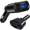 Rozdeľovač autozásuvky 12V 2xUSB s voltmetrom Rozdeľovač autozásuvky 12V 2xUSB s voltmetrom