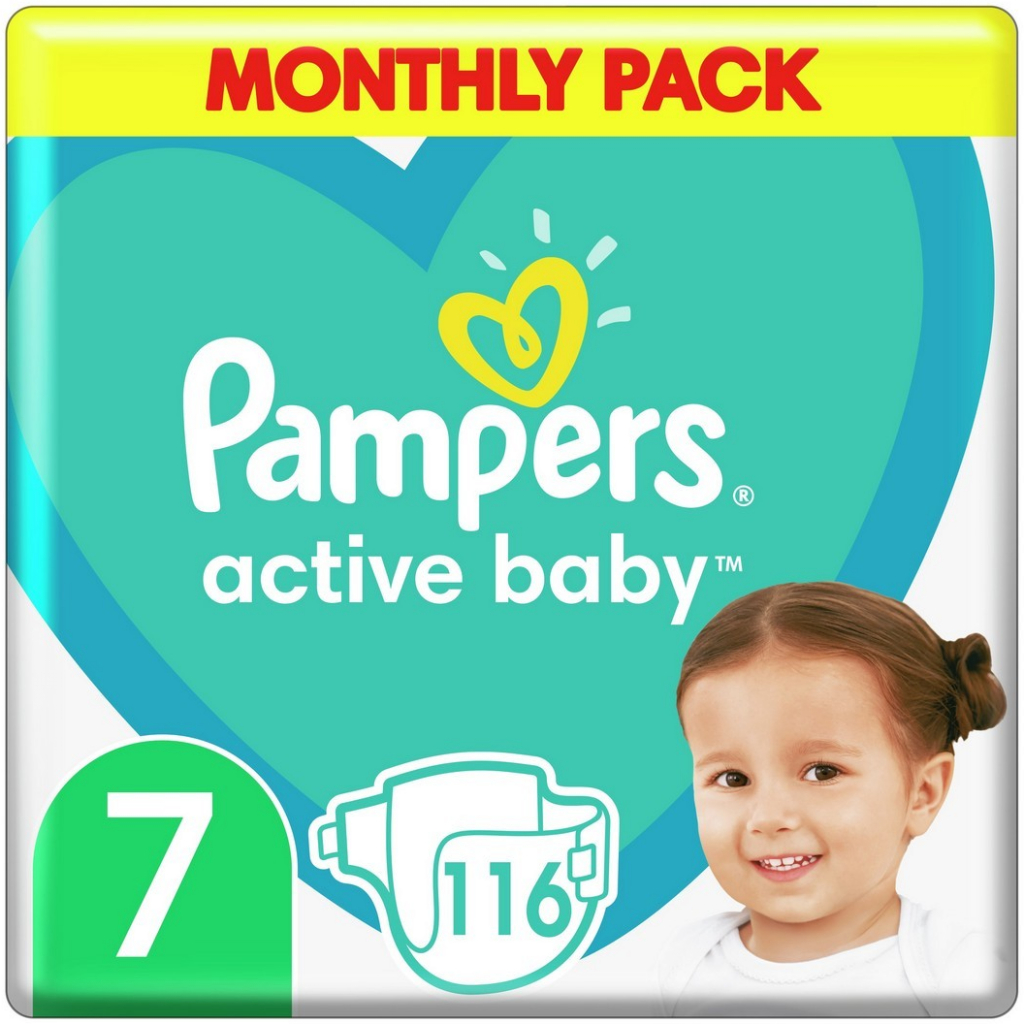 Pampers Active Baby 7 116 ks