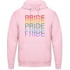 AWDis Hoodie Mikina - Dúhový dizajn - Pride, Pride, Pride - Bábätkovská ružová - 3XL - Pánske AWDis Hoodie Mikina - Dúhový dizajn - Pride, Pride, Pride - Bábätkovská ružová - 3XL - Pánske