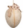 Clayre & Eef Béžové závesné vajíčko s výšivkou Fancy - Ø 20*28 cm - Clayre & Eef Clayre & Eef Béžové závesné vajíčko s výšivkou Fancy - Ø 20*28 cm - Clayre & Eef