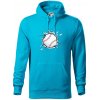 Baseball lopta v triku - Mikina pánska Cape s kapucňou - M ( Svetlý tyrkys ) Baseball lopta v triku - Mikina pánska Cape s kapucňou - M ( Svetlý tyrkys )