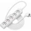 AlzaPower predlžovací prívod 230 V 5 zásuviek 5 m biely APW-LV-B50E1W AlzaPower predlžovací prívod 230 V 5 zásuviek 5 m biely APW-LV-B50E1W