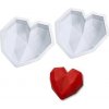 Forma silikón srdce diamant Forma silikón srdce diamant
