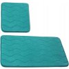 Kúpeľňové predložky tyrkysové protišmykové 2 ks Kúpeľňové predložky tyrkysové protišmykové 2 ks