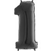 Nafukovací balónik číslo 1 čierny 66cm - Grabo Nafukovací balónik číslo 1 čierny 66cm - Grabo