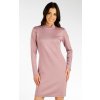 Litex dámske šaty s dlhým rukávom 7F083 tmavo fialovoružová
