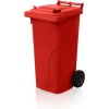TBA Plastové obaly s.r.o. Plastová popolnica 120l, červená TBA Plastové obaly s.r.o. Plastová popolnica 120l, červená