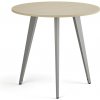 Konferenčný stôl PRIMO VIBE, priemer 80 cm, sivostrieborná podnož, breza Konferenčný stôl PRIMO VIBE, priemer 80 cm, sivostrieborná podnož, breza
