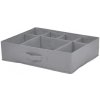 Zeller Present Organizér na spodnú bielizeň, 7 priehradiek, 44 x 34 x 11 cm, antracit
