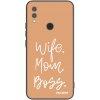 Picasee silikonový černý obal pro Xiaomi Redmi Note 7 - Boss Mama Picasee silikonový černý obal pro Xiaomi Redmi Note 7 - Boss Mama