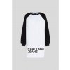Karl Lagerfeld Jeans Klj Blocked Sweat Dress Black/White