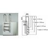 CF schodíky nerezové úzke pre zapustené bazény 100-120 cm CF schodíky nerezové úzke pre zapustené bazény 100-120 cm