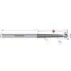 Karnasch 3064850600 | Tvrdokovová 3D rádiusová fréza s guľovým čelom 250° 6/3,0x45-100x6 mm, Z=2 Karnasch 3064850600 | Tvrdokovová 3D rádiusová fréza s guľovým čelom 250° 6/3,0x45-100x6 mm, Z=2