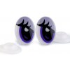 Pro Háčkování Oči plastové fialové 12x17mm 2 páry Pro Háčkování Oči plastové fialové 12x17mm 2 páry