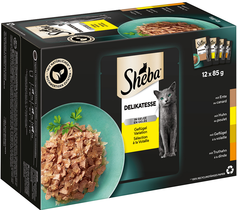 Sheba variácie Delikatesse v želé hydinová 96 x 85 g