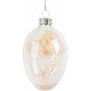 Clayre & Eef Závesné sklenené vajíčko so sušenými kvetmi Egg Bloom - Ø 5*8 cm - Clayre & Eef Clayre & Eef Závesné sklenené vajíčko so sušenými kvetmi Egg Bloom - Ø 5*8 cm - Clayre & Eef