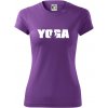 Yoga nápis - Dámske Fantasy športové (dresovina) - M ( Fialová ) Yoga nápis - Dámske Fantasy športové (dresovina) - M ( Fialová )