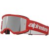 Okuliare ALPINESTARS Vision 3 Wordmark (červená, zrkadlové strieborné plexi) Okuliare ALPINESTARS Vision 3 Wordmark (červená, zrkadlové strieborné plexi)