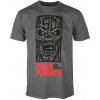 Tričko metal LOW FREQUENCY Iron Maiden STAMP LOGO Čierna Tričko metal LOW FREQUENCY Iron Maiden STAMP LOGO Čierna