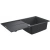 Grohe Drezy - Kompozitný drez K400 s automatickým odtokom, 100x50 cm, granitová čierna 31641AP0 Grohe Drezy - Kompozitný drez K400 s automatickým odtokom, 100x50 cm, granitová čierna 31641AP0