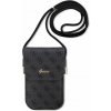 Guess PU 4G Metal Logo Script Phone Bag Black Guess PU 4G Metal Logo Script Phone Bag Black